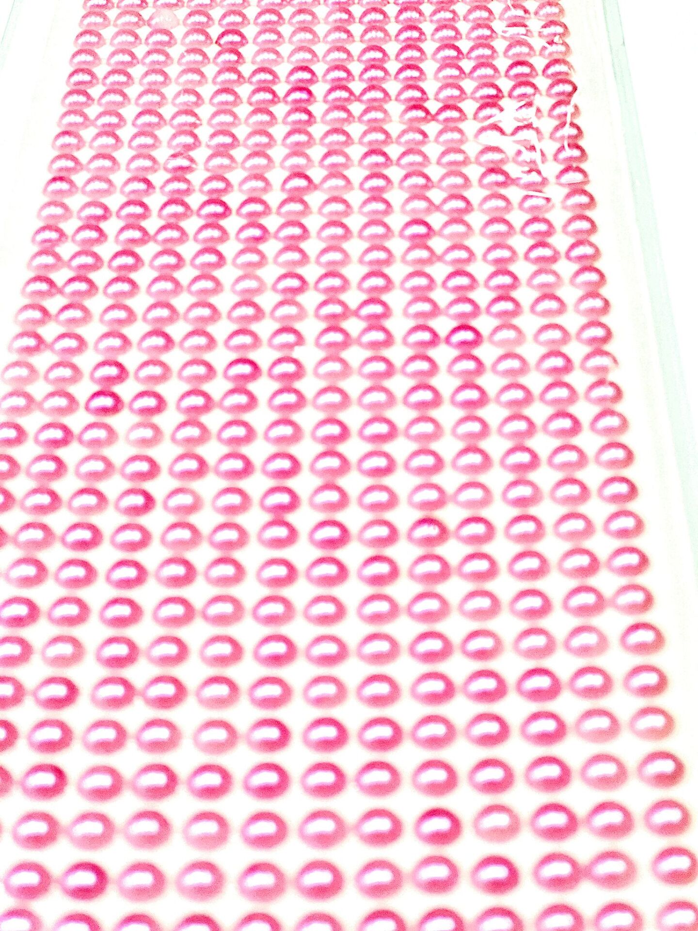 Kendinden Yapışkanlı Yarım İnci Pembe 6mm 500 Adet Konsept Hediyelik Süsleme