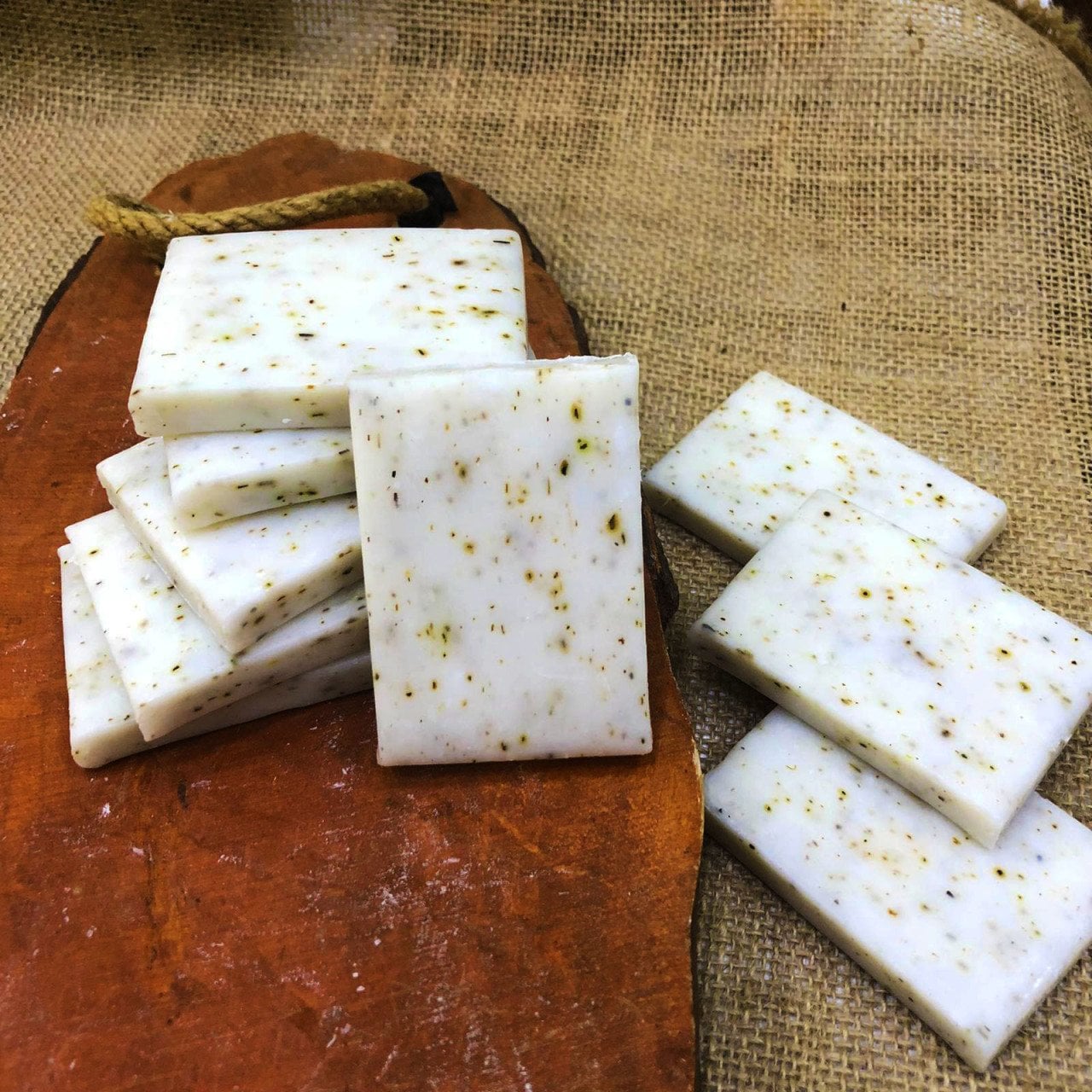 Lavanta Taneli Dikdörtgen Krem Büyük 35gr Sabun   (Söz-Kına-Nişan-Nikah-Süsleme)