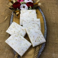 Lavanta Taneli Dikdörtgen Krem Büyük 35gr Sabun   (Söz-Kına-Nişan-Nikah-Süsleme)