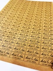 Kraft Kağıt İsim Etiketi 100 Adet