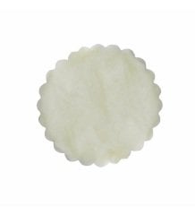 Düz Organze Taşsız Tül Krem 22 cm Hazır Kesilmiş 100 Adet