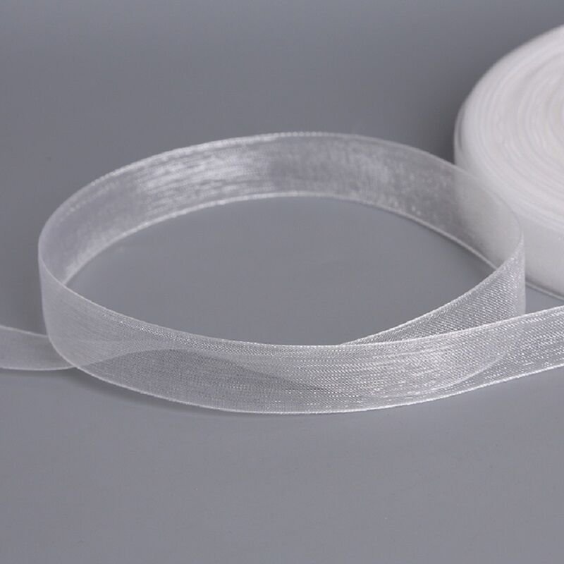 Organze  Kurdele 2 Cm 45 Metre Beyaz Konsept Hediyelik Süsleme