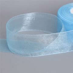 Organze  Kurdele 2 Cm 45 Metre Açık Mavi Konsept Hediyelik Süsleme