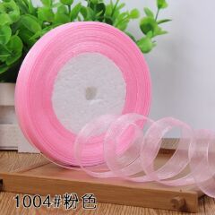 Organze  Kurdele 1 Cm 45 Metre Pembe Konsept Hediyelik Süsleme