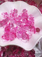 Kristal Akrilik Pembe Emzik 12 Adet Orta Boy 2 x 3 Cm  Konsept Hediyelik Süsleme Bebek Şekeri