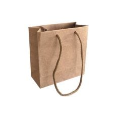 Kraft Karton Çanta İpli 10 x 10 cm Konsept Hediyelik Çanta 10 Adet