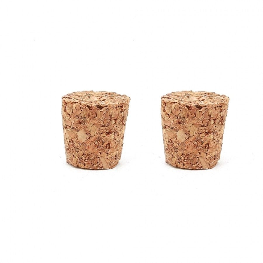 Mantar Şişe Tıpası Konik Mantar Tıpa 12 Adet  ( Alt 2 cm Üst 2.4cm yükseklik 2 cm )