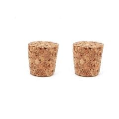 Mantar Şişe Tıpası Konik Mantar Tıpa 12 Adet  ( Alt 2 cm Üst 2.4cm yükseklik 2 cm )