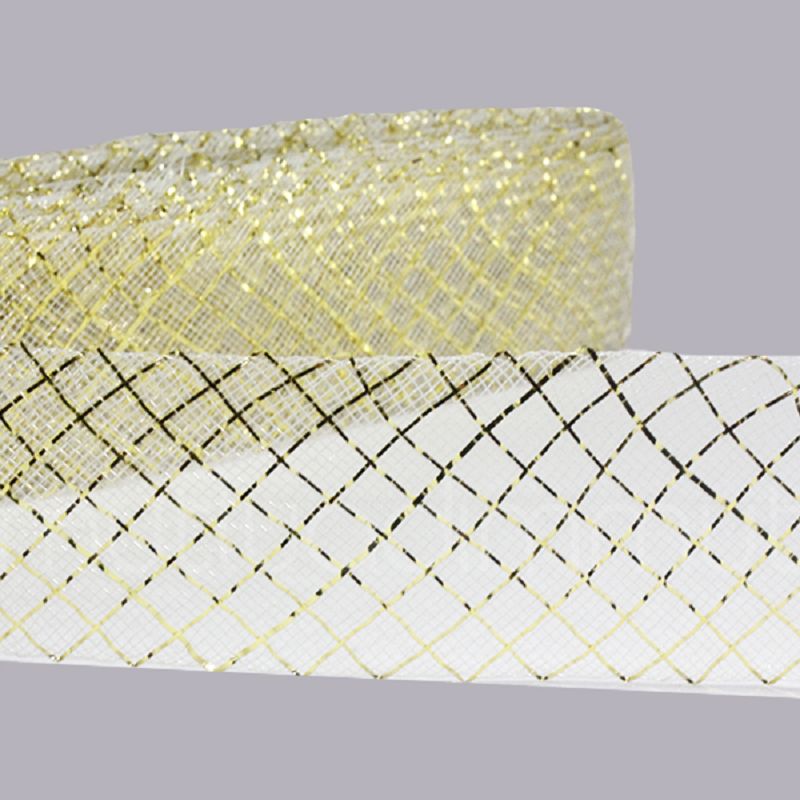 Gold Simli Baklavalı Gren Esnek Kurdela 4,5cm X 25metre