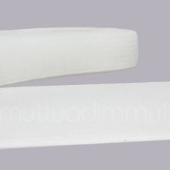 Düz Esnek Gren Beyaz Kurdela Gelinlik Abiye 2 cm - 25 metre