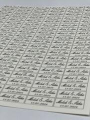 Açık Krem Kalın Kağıt İsim Etiketi 100 Adet Kına- Söz - Nişan - Nikah Ve Bebek Etiketi 3,3 X 1,4 Cm