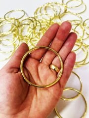 Metal Halka 5 cm Gold 20 Adet Süsleme Konsept Hediyelik Nikah Şekeri