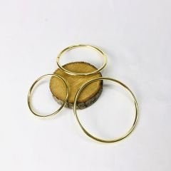 Metal Halka 5 cm Gold 20 Adet Süsleme Konsept Hediyelik Nikah Şekeri