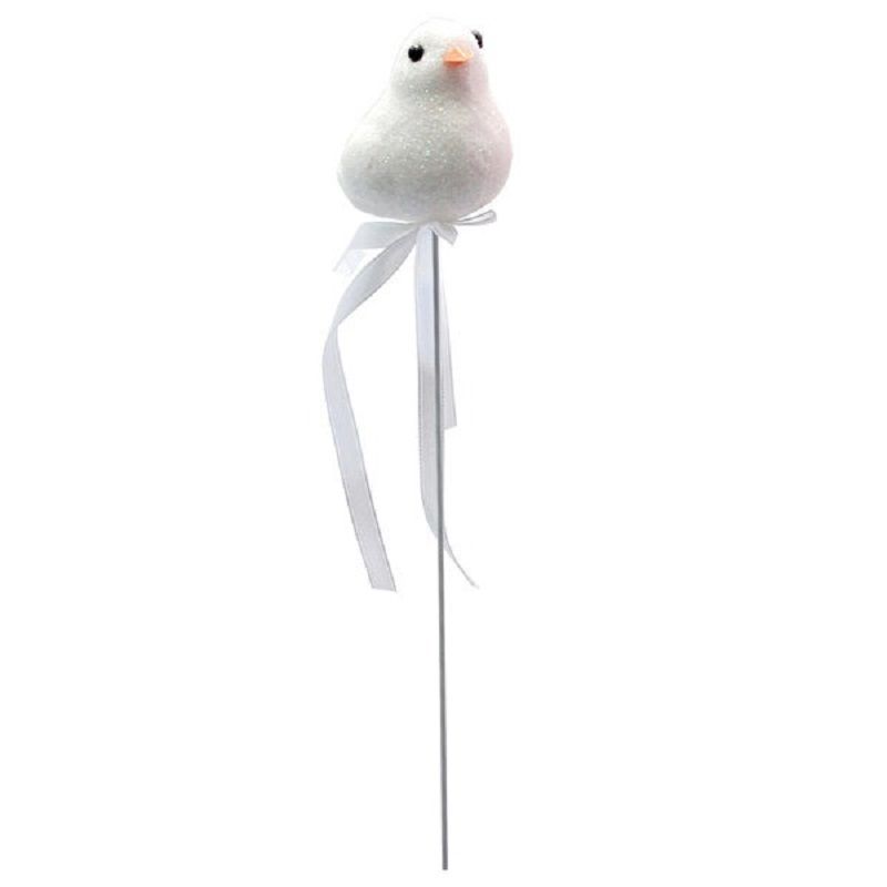 Simli Köpük Kuş Çubuk 26 cm x 5.5 cm - 1 Adet Konsept Hediyelik Süsleme