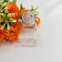 Plastik Pvc Mika Saray Kapaklı Altıgen Şişe 40 Cc