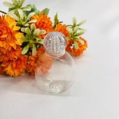 Plastik Pvc Mika Saray Kapaklı Elma Şişe 40 Cc - 10 Adet
