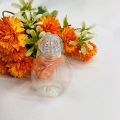 Plastik Pvc Mika Saray Kapaklı Elma Şişe 40 Cc - 10 Adet