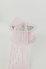Keten Kurdele Nopeli Açık Pembe 2,5 cm 20 Metre Süsleme Hediyelik Söz - Nişan - Nikah Şekeri Süsleme