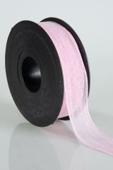 Keten Kurdele Nopeli Açık Pembe 2,5 cm 20 Metre Süsleme Hediyelik Söz - Nişan - Nikah Şekeri Süsleme