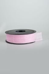 Keten Kurdele Nopeli Açık Pembe 2,5 cm 20 Metre Süsleme Hediyelik Söz - Nişan - Nikah Şekeri Süsleme