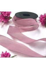Keten Kurdele Nopeli Koyu Pembe 2,5 cm 20 Metre Süsleme Hediyelik Söz - Nişan - Nikah Şekeri Süsleme