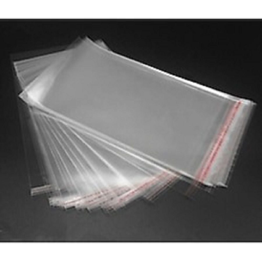 Bantlı Şeffaf Jelatin Poşet 11 X 20 cm Yapışkanlı Poşet 50 Adet
