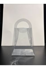 Asetat Çanta Şeffaf Çanta 12x10x6 cm 10 Adet Konsept Hediyelik Asetat Çanta