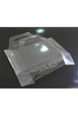 Asetat Çanta Şeffaf Çanta 16x11x5 cm 10 Adet Konsept Hediyelik Çanta