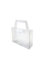 Asetat Çanta Şeffaf Çanta 16x11x5 cm 10 Adet Konsept Hediyelik Çanta