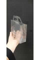 Asetat Çanta Şeffaf Çanta 16x11x5 cm 10 Adet Konsept Hediyelik Çanta