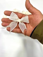 Hazır Kurdele Keten Kurdele Nopeli Krem 25 Adet Süsleme Hediyelik Söz - Nişan - Nikah Şekeri Süsleme