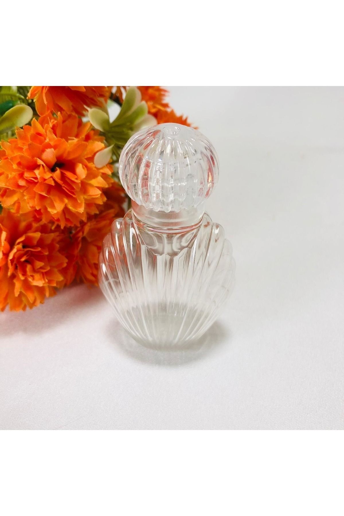 Plastik Pvc Mika Saray Kapaklı İstiridye Şişe 40 Cc - 10 Adet