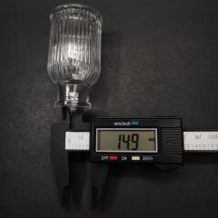 50 cc Cam Kapaklı Çizgili Cam Şişe
