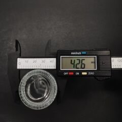 50 cc Cam Kapaklı Çizgili Cam Şişe