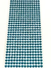 Kendinden Yapışkanlı Kristal Süsleme Taşları Sticker Mavi 6mm Boncuk 500 Adet Süsleme