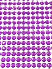 Kendinden Yapışkanlı Kristal Süsleme Taşları Sticker Mor 6mm Boncuk 500 Adet Süsleme