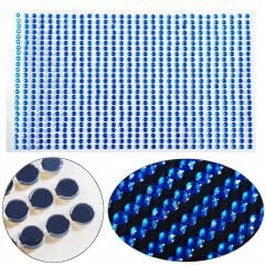 Kendinden Yapışkanlı Kristal Süsleme Taşları Sticker Açık Lacivert 6mm Boncuk 500 Adet Süsleme