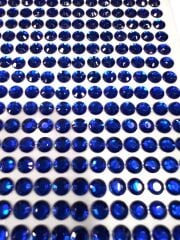 Kendinden Yapışkanlı Kristal Süsleme Taşları Sticker Açık Lacivert 6mm Boncuk 500 Adet Süsleme