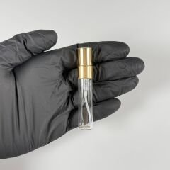5cc Kalem Fısfıs Sprey Cam Şişe Gold Metal Kapaklı  10 Adet Kolonya Parfüm Şişesi Konsept Hediyelik