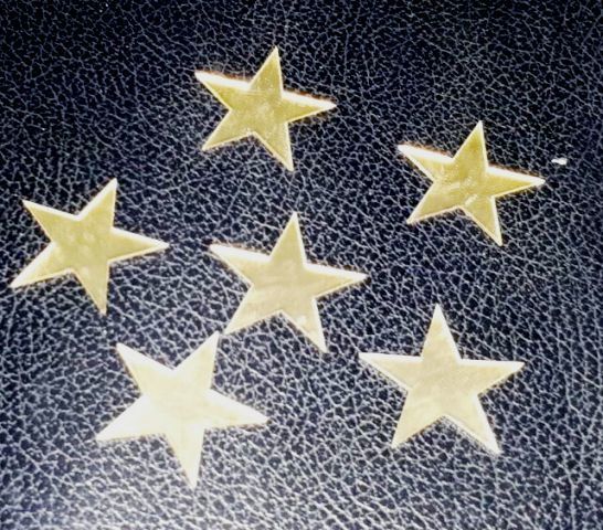 Ayna Pleksi Yıldız Gold Yapışkanlı 3 x 3 Cm