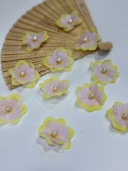 İncili Islak Ortanca Yapay Hazır Çiçek Sarı 25 Adet Dekoratif Konsept Hediyelik Süsleme