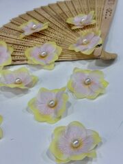 İncili Islak Ortanca Yapay Hazır Çiçek Sarı 25 Adet Dekoratif Konsept Hediyelik Süsleme